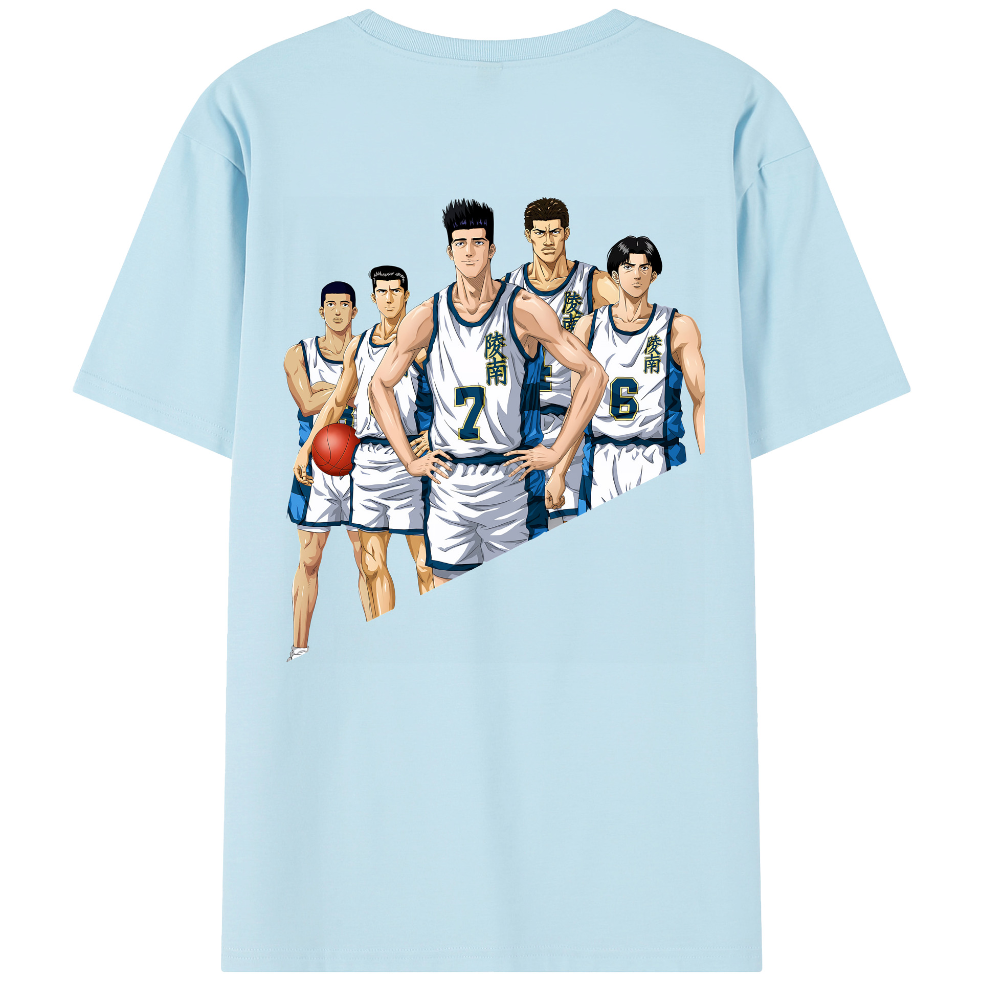 SLAM DUNK／スラムダンク 綿100％半袖Tシャツ（背面プリント）
